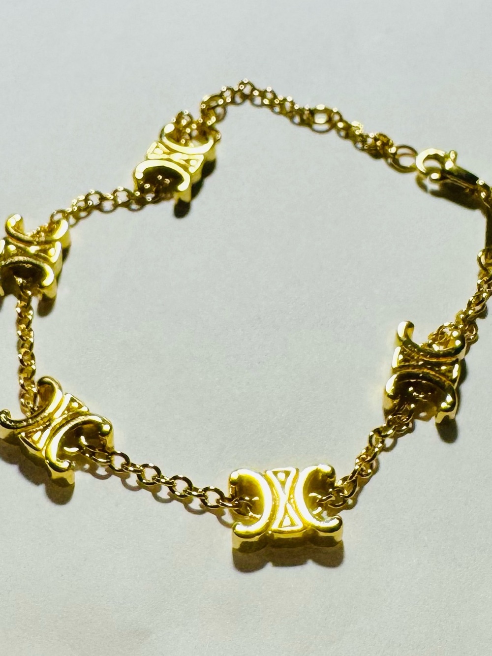 CELINE Triomphe Logo Bracelet - Picture 4 of 4